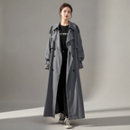 Trench lungo oversize da donna