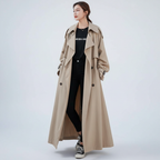 Trench lungo oversize da donna