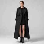 Trench lungo oversize da donna