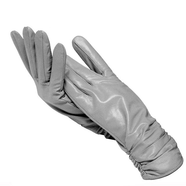 Guanti eleganti da donna in vera pelle