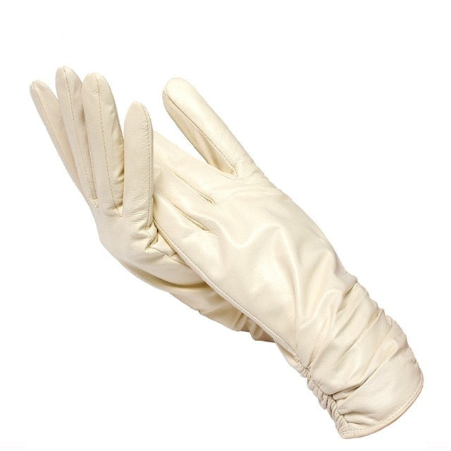 Guanti eleganti da donna in vera pelle