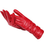 Guanti eleganti da donna in vera pelle
