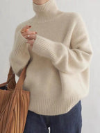 Maglione elegante a collo alto da donna | Stile accogliente e versatile