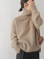 Maglione elegante a collo alto da donna | Stile accogliente e versatile