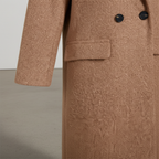 Cappotto Lungo da Donna con Chiusura a Bottoni
