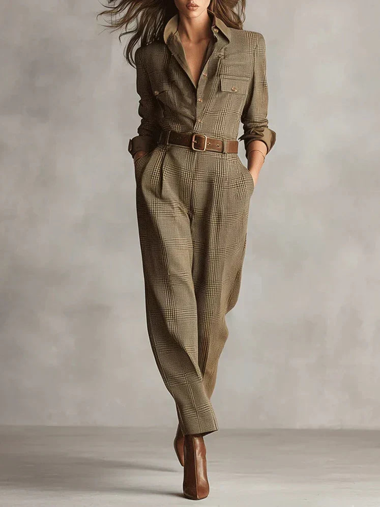 Tuta casual elegante da donna - Su misura e con cintura