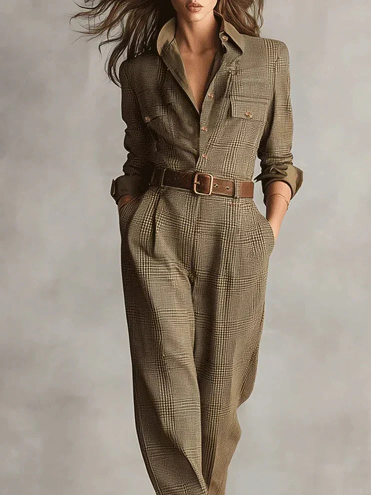 Tuta casual elegante da donna - Su misura e con cintura