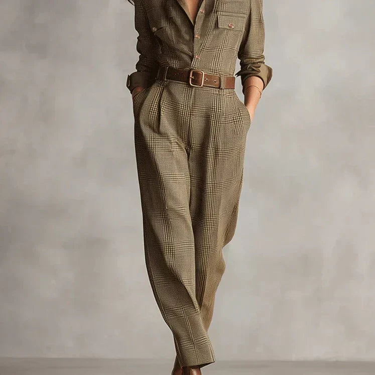 Tuta casual elegante da donna - Su misura e con cintura