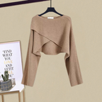Set versatile di abiti in maglia da donna con design a strati e vestibilità regolabile