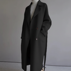 Cappotto lungo doppiopetto elegante da donna