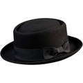 Cappello Fedora da donna elegante in feltro di lana con dettaglio fiocco