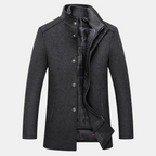 Giacca da uomo classica urbana con colletto rialzato | Elegante e confortevole
