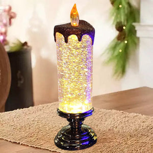 Incantevoli luci natalizie a LED glitterate