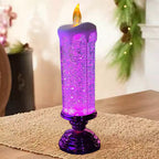 Incantevoli luci natalizie a LED glitterate