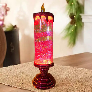 Incantevoli luci natalizie a LED glitterate