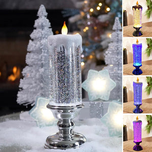Incantevoli luci natalizie a LED glitterate