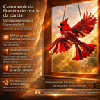 Decorazione da parete e finestra con colibrì cattura-sole sospeso