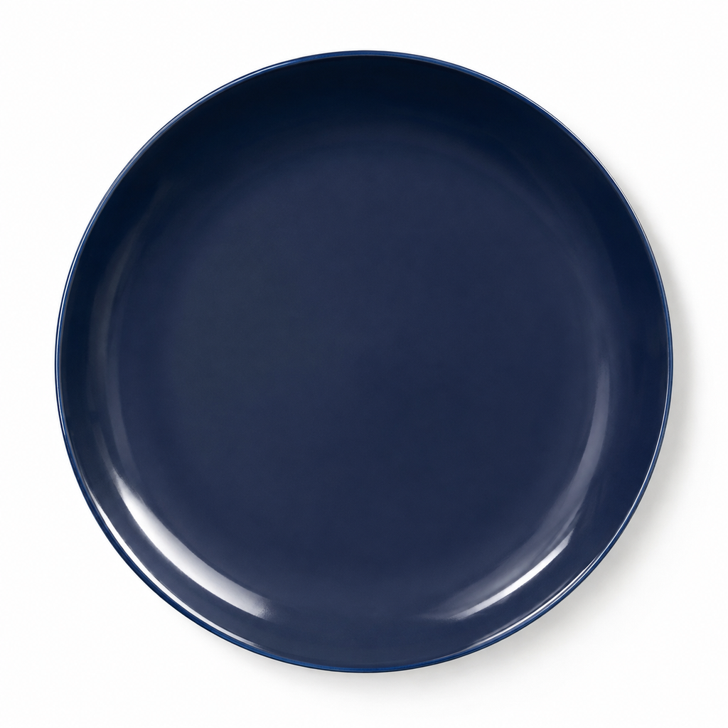 Piatto da portata in ceramica blu elegante