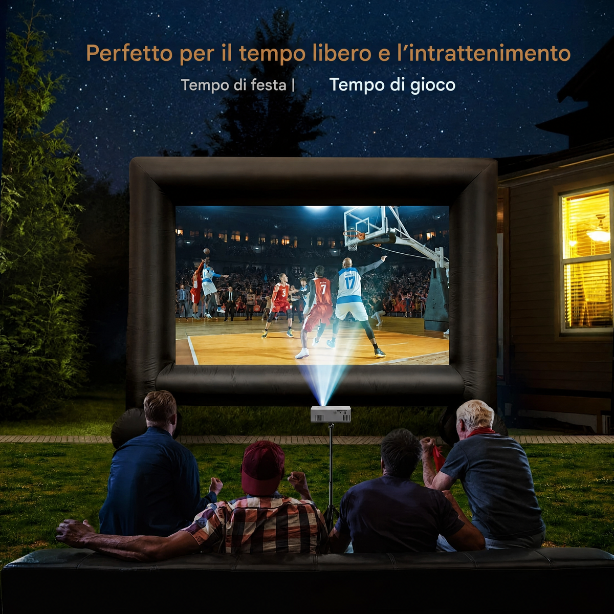 Mini proiettore ultra‑compatto (3000 Lumen) - LumoBeam
