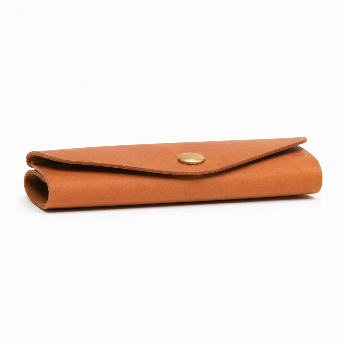 Portachiavi in pelle aperto, colore marrone