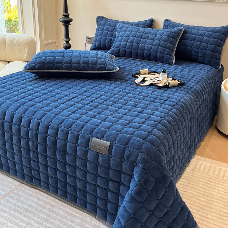 Coperta moderna morbida con trama quadrata | Elegante copriletto soffice e copridivano
