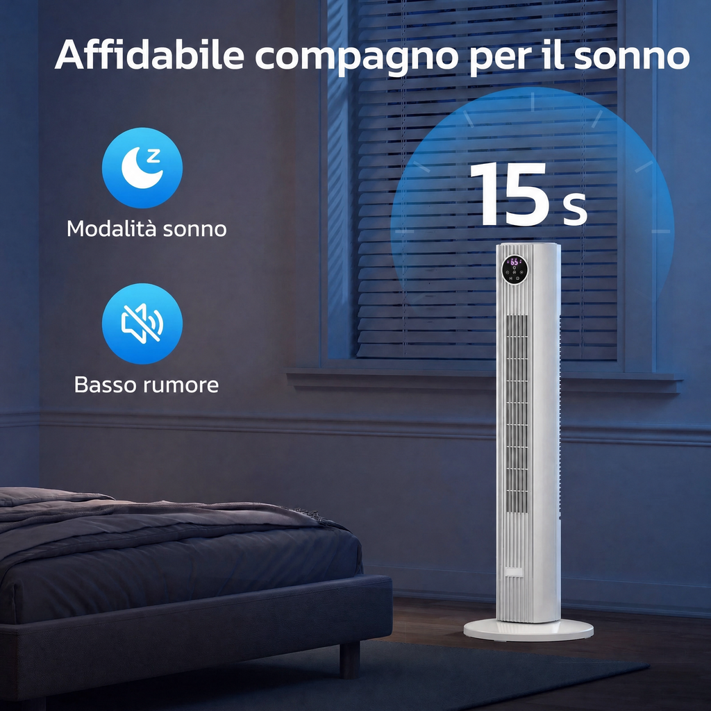 Condizionatore portatile senza unità esterna per camera da letto e appartamento, raffrescatore d’aria per ambienti senza