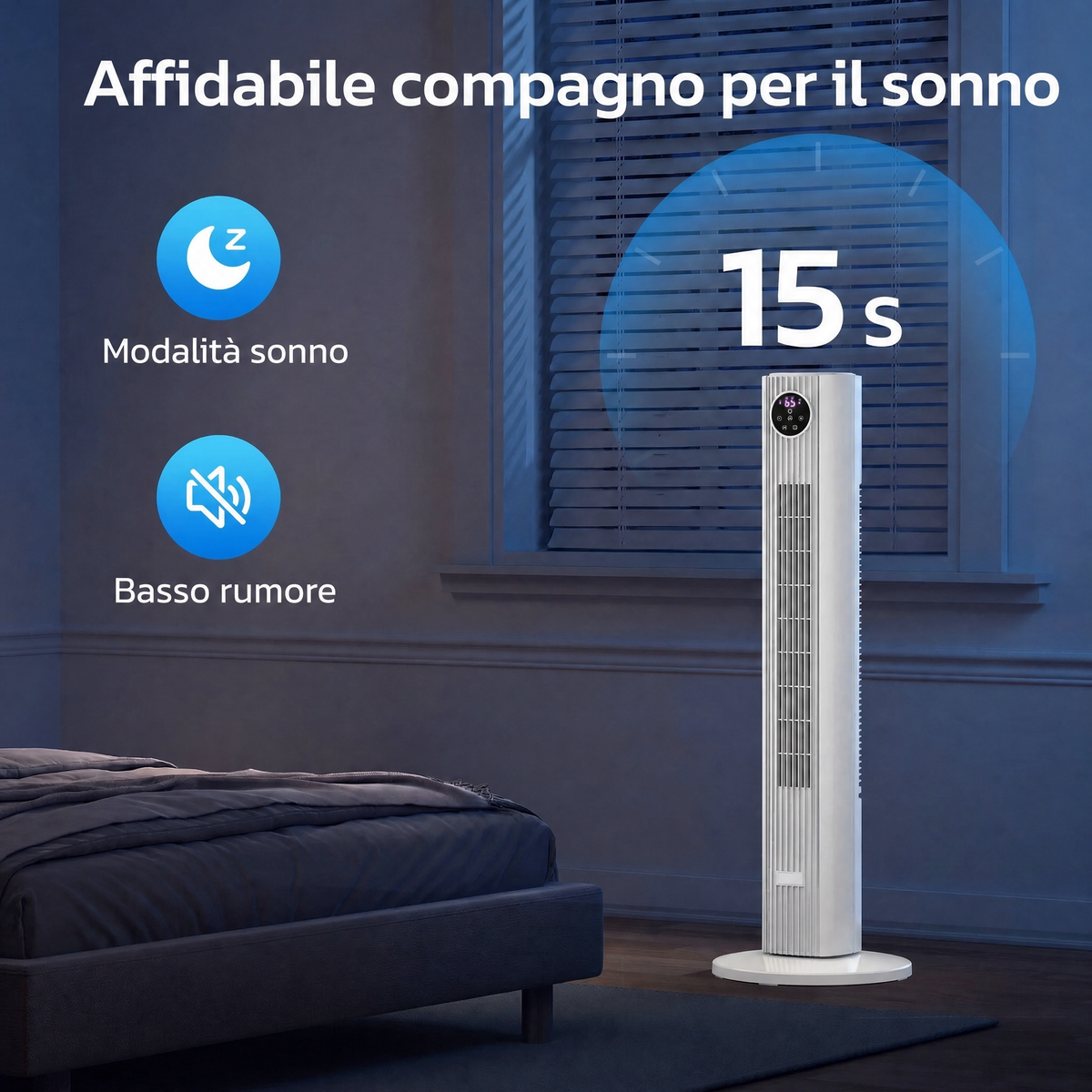 Condizionatore portatile senza unità esterna per camera da letto e appartamento, raffrescatore d’aria per ambienti senza