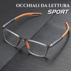 Occhiali sportivi ultra-leggeri antiriflesso luce blu progressivi