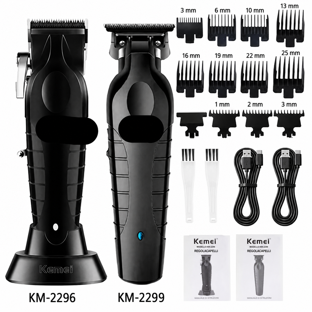 Kit professionale da uomo tagliacapelli e rasoio elettrico