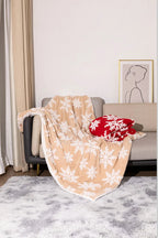 Coperta natalizia in lana per divano e letto