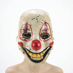 Costume di Halloween horror a testa intera con maschera da clown spaventoso