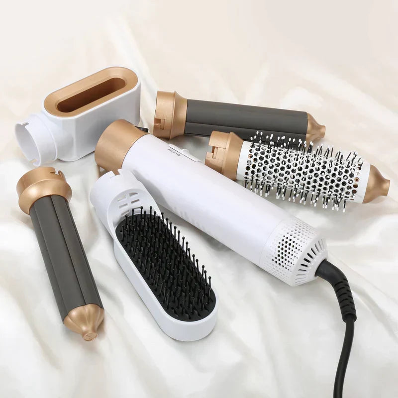 Styler per capelli 5 in 1 con arricciacapelli automatico, asciugacapelli e spazzola lisciante