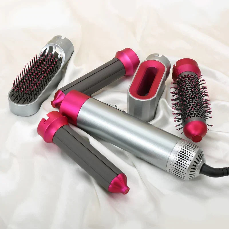 Styler per capelli 5 in 1 con arricciacapelli automatico, asciugacapelli e spazzola lisciante