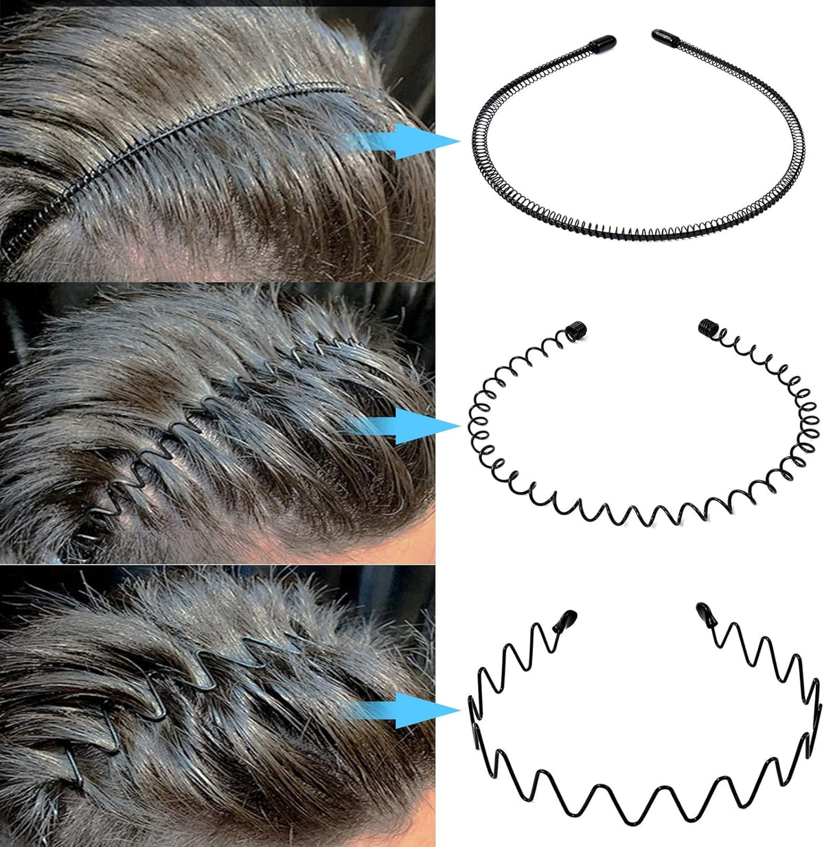 Fascia per capelli da uomo