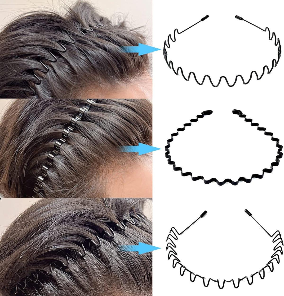 Fascia per capelli da uomo