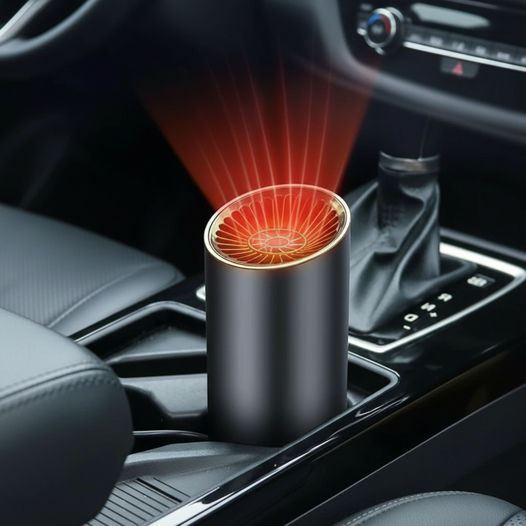 Fast Heating Cup-Shaped Car Warm Air Blower - Riscaldamento e raffreddamento rapido regolabile, spina ruotabile a 360 gr