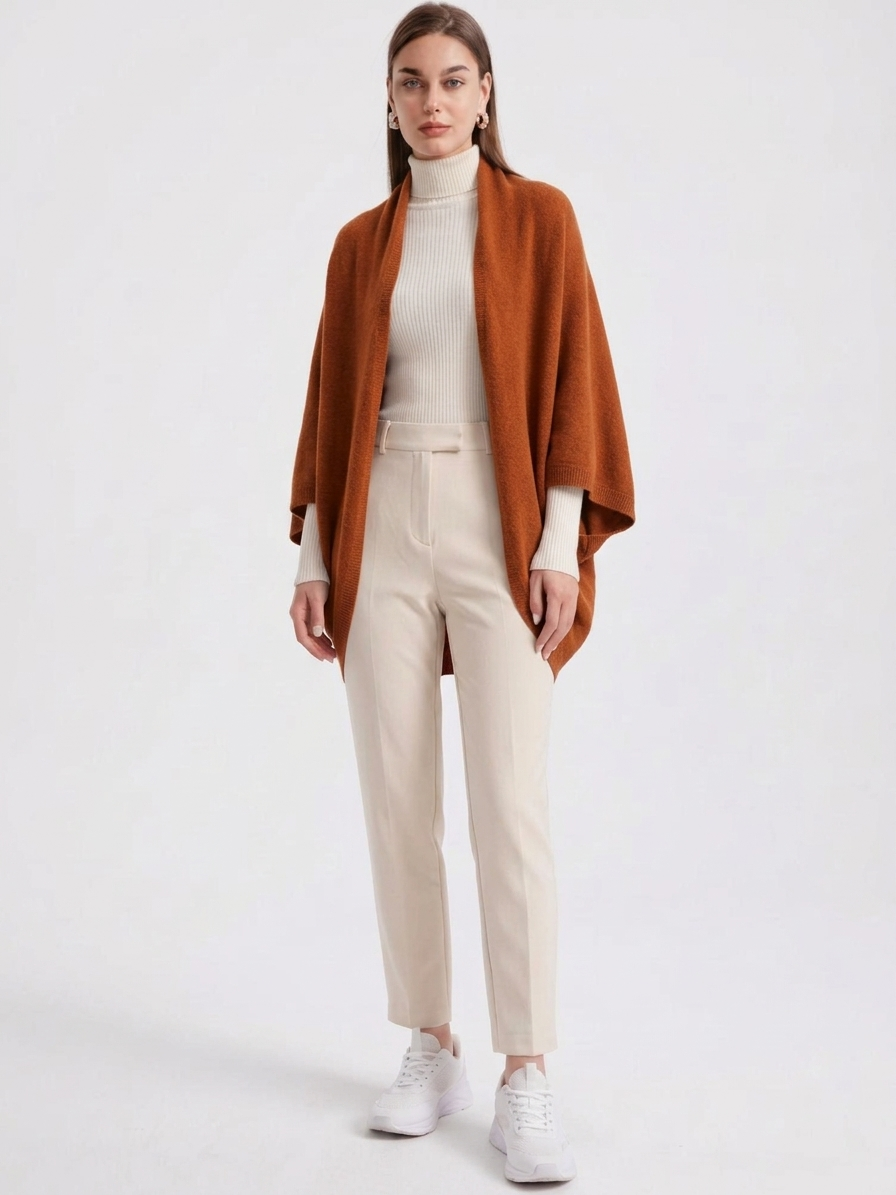 Cosy Wool Wrap - Gilet da donna