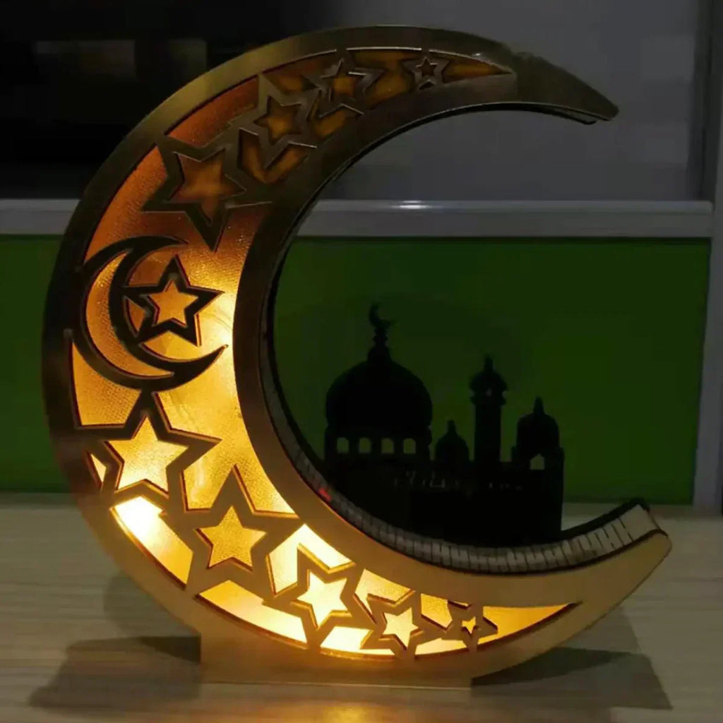 Lampada LED festosa a forma di luna - LunarShine