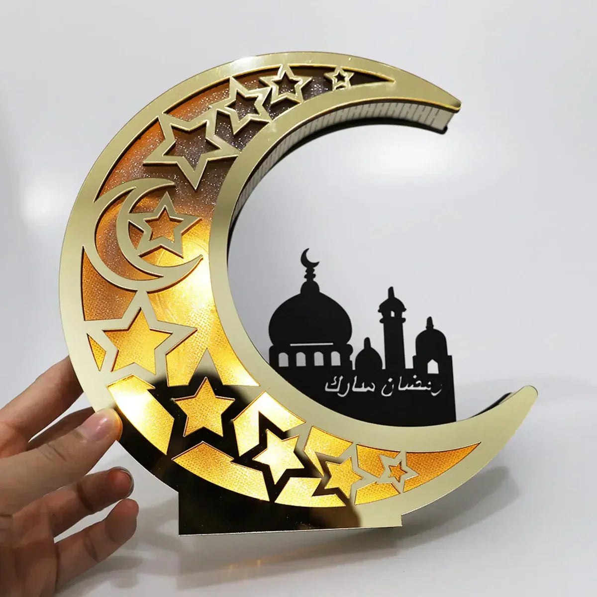 Lampada LED festosa a forma di luna - LunarShine