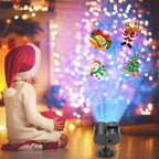 Display luminoso per proiettore per decorazioni natalizie per esterni