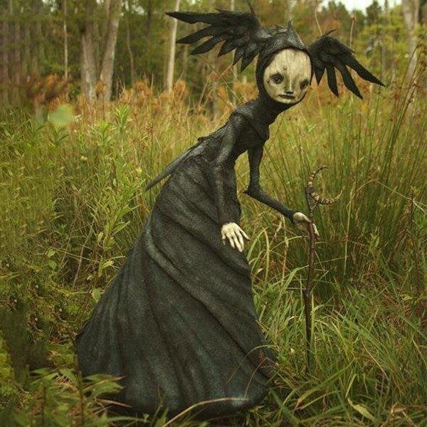 L'arte oscura e bizzarra | Sculture di streghe raccapriccianti (decorazione di Halloween)