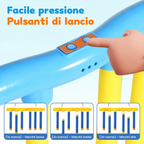 Gioco di riflessi per bambini, trainer di reazione con bastoncini cadenti, sfida a caduta
