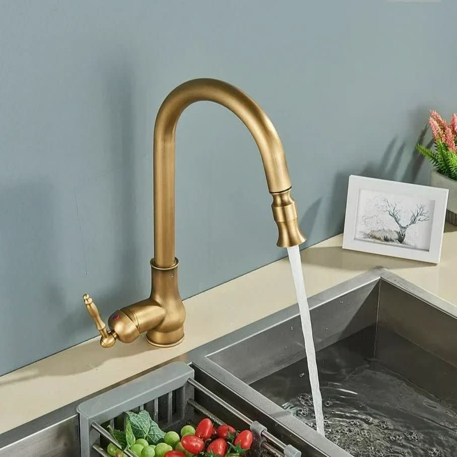 FLEXTAP – Miscelatore cucina estraibile in stile antico con canna alta