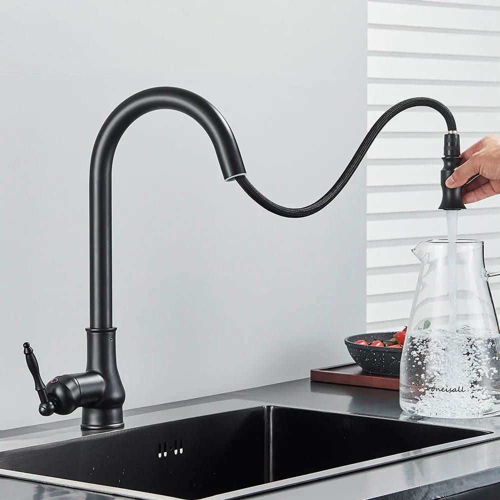 FLEXTAP – Miscelatore cucina estraibile in stile antico con canna alta