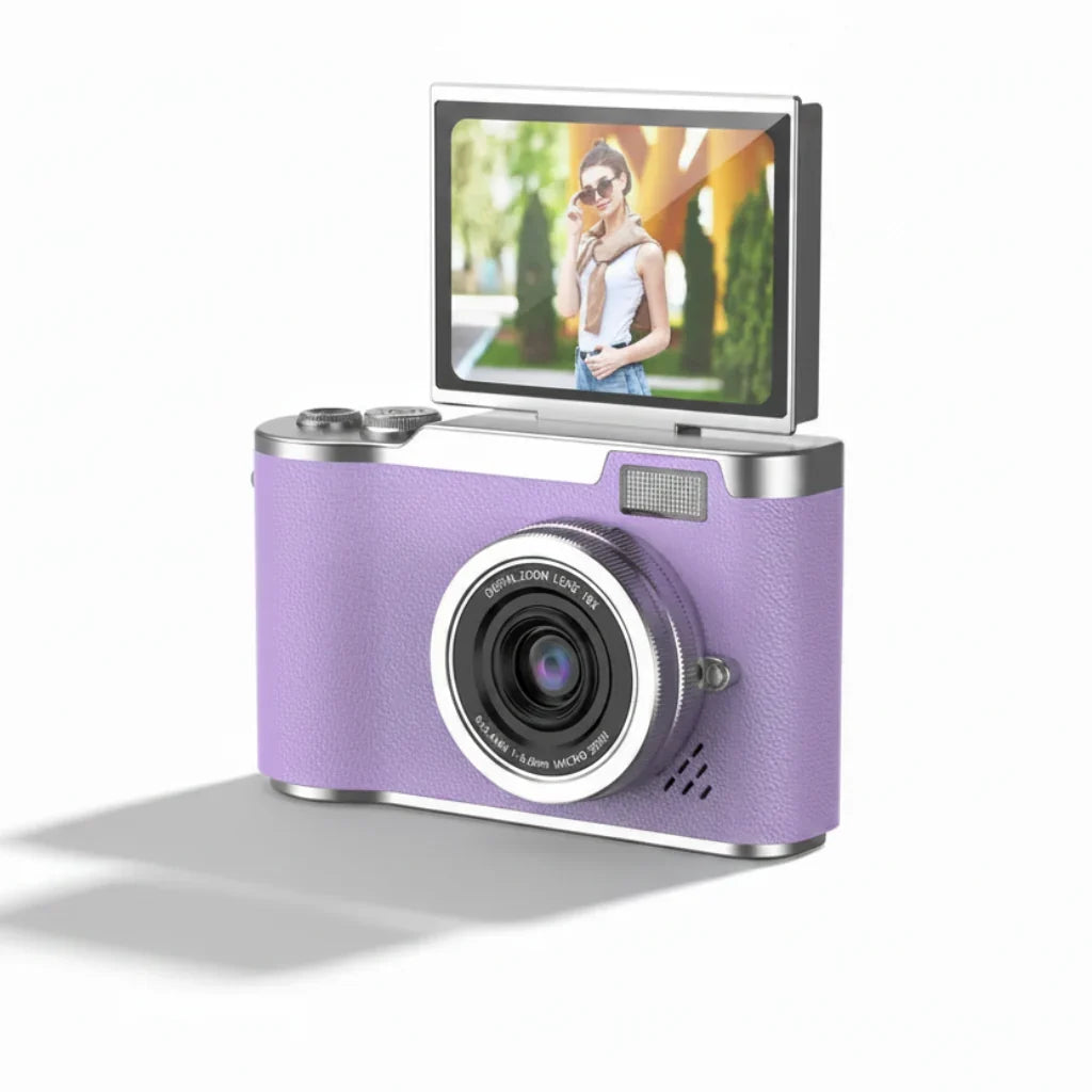 Fotocamera Digitale 4K Schermo Ribaltabile 48MP Zoom 8X Compatta Foto Video