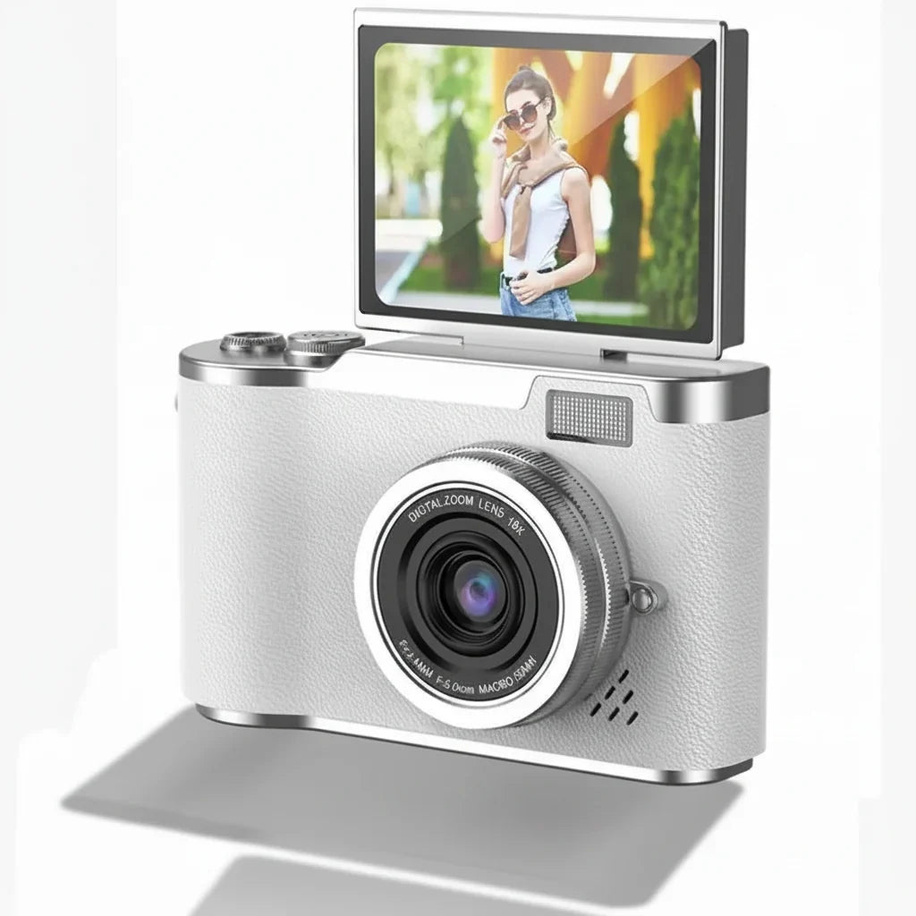 Fotocamera Digitale 4K Schermo Ribaltabile 48MP Zoom 8X Compatta Foto Video