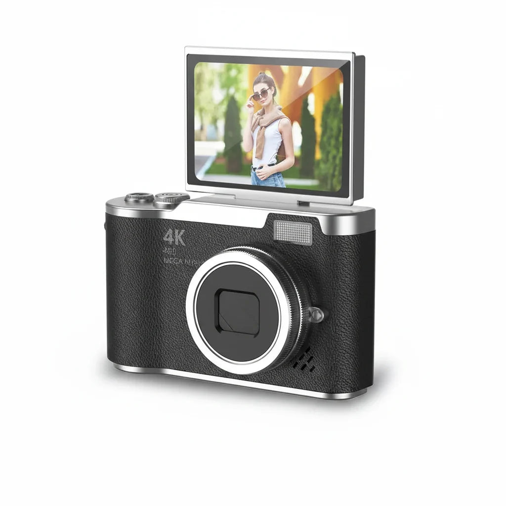 Fotocamera Digitale 4K Schermo Ribaltabile 48MP Zoom 8X Compatta Foto Video
