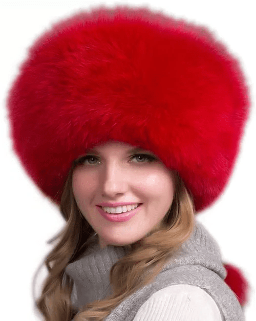 Cappello invernale FurLuxe Natural Reinfell | Cappello di pelliccia spessa con paraorecchie per uno stile elegante quando fa freddo