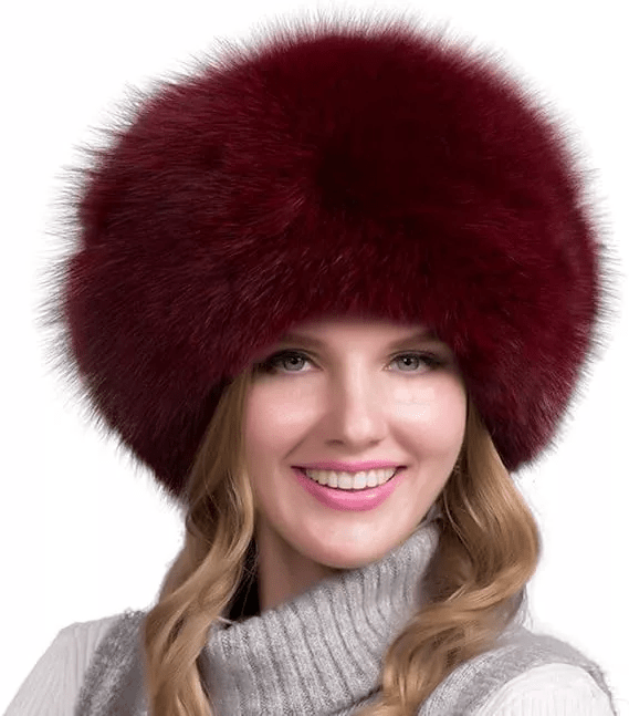 Cappello invernale FurLuxe Natural Reinfell | Cappello di pelliccia spessa con paraorecchie per uno stile elegante quando fa freddo