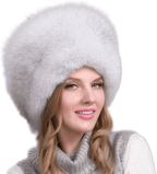 Cappello invernale FurLuxe Natural Reinfell | Cappello di pelliccia spessa con paraorecchie per uno stile elegante quando fa freddo